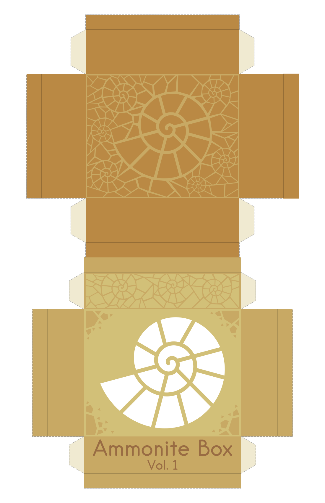 Ammonite box template